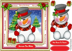 Snowman and his Tartan Scarf