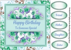 Happy Birthday To Someone Special Aqua