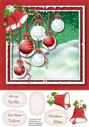Beautiful Red Baubles and Bells