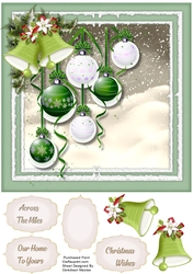 Beautiful Green Baubles and Bells
