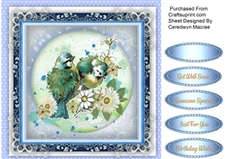 Beautiful Bird on Lace 1