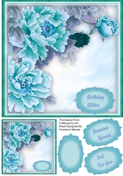 Beautiful Blue Peonys
