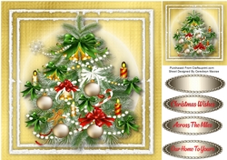 Beautiful Christmas Tree ,Gold
