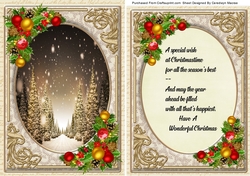 A5 Christmas Card With Verse, 1