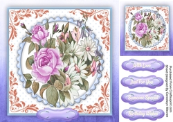Gorgeous Lilac Roses and Daisys