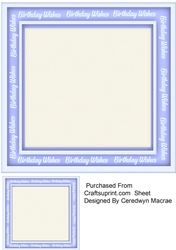 Blank Birthday Topper or Insert 1