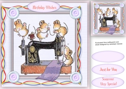 Mice  on the Sewing Machine 