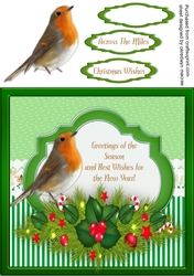 Beautiful Christmas Greetings , Green 