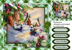 Beautiful Green Tartan Christmas Scene
