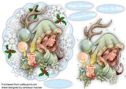 Beautiful Girl with a Candle , Topper