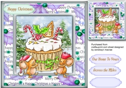 Christmas Cupcake Mice