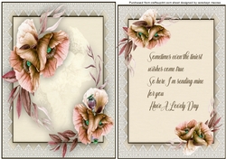 A5  Buff Anemomes With Verse