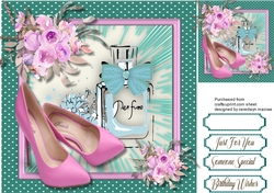 Perfune and Deep Pink Roses