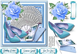 Beautiful Fan and Rose