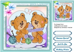 Crafty Sewing and Knitting Bears 2