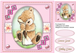 Teddies Blanket , Pink 