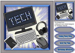 Lovely Computer Hi-Tech , Blue