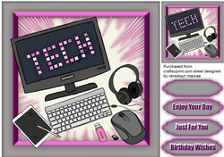 Lovely Computer Hi-Tech , Lilac