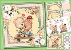 8x8 Mini Kit , Lovely Bear Hugs