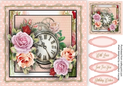 Time Clock and Roses