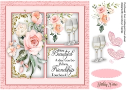 3 Square with Pink Roses 4