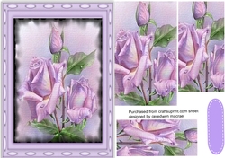 Beautiful Lilac Roses in Pyramid