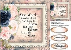 Kind Words and Pink Roses 