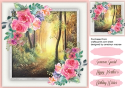 Tuttie Fruttie Roses and Autumn Scene 