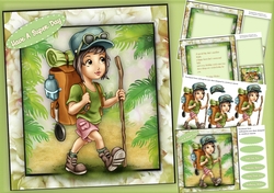 8x8 Mini Kit, Cute Backpacker