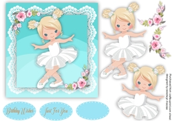 Ballerina In White Tutu