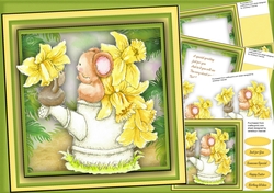 8x8 Mini Kit , Daffodil Mice 