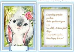 Baby Rabbit , with Verse