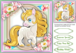 Golden Haired Unicorn