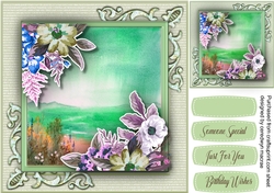Sea View and Flowers  3