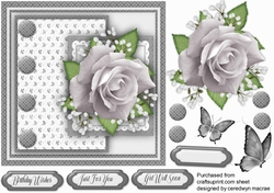 Beautiful Silver Rose