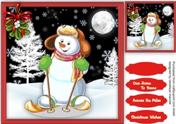 The Christmas Ski-ing Snowman