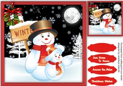 The Christmas Winter Snow man