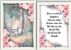 Beautiful Pink Roses with Verse