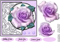 Beautiful Lilac Rose Topper