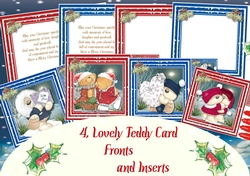 4, Lovely Teddy Fronts and Inserts