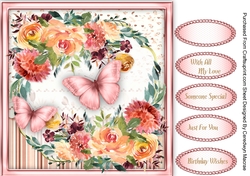 Vintage Roses and Butterflys 3