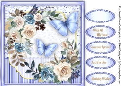 Vintage Roses and Butterflys 4
