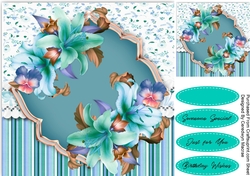 Aqua Lillys and Pansy