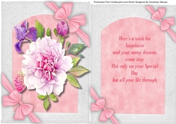 Alegro Roses with Verse and Bows