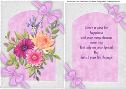 Alegro Roses with Verse and Bows