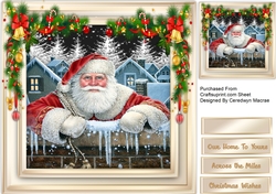 Santa Over The Wall