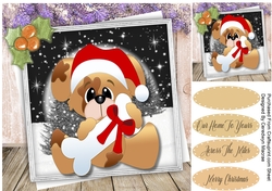 Doggies Christmas Bone