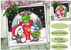 Penguins Christmas Post