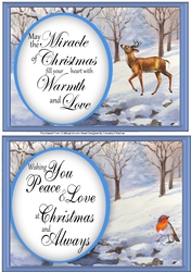 2, Lovely A5  Christmas Toppers 
