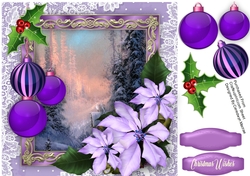Beautiful Baubles and Poinsettias